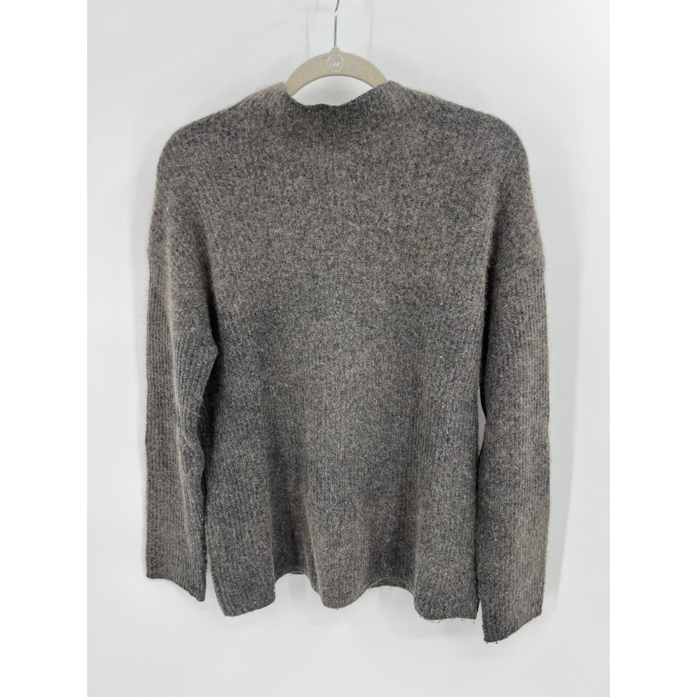 Jarbo Scandi Mercerized Wool Cashmere Blend Mock Neck Sweater Small